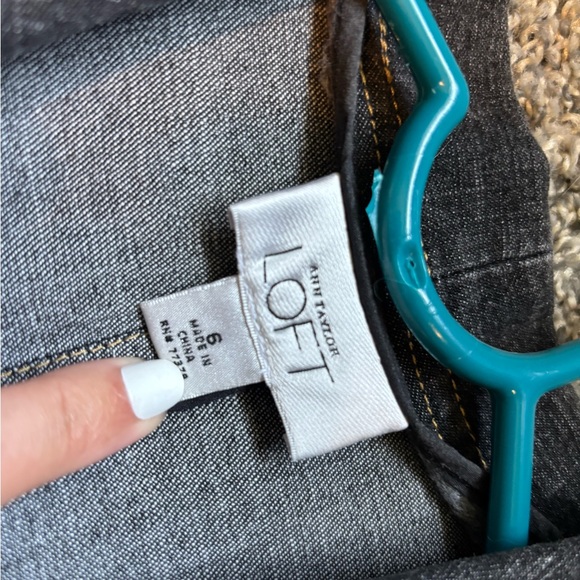 LOFT Kids Black Denim Jacket - Picture 3 of 3